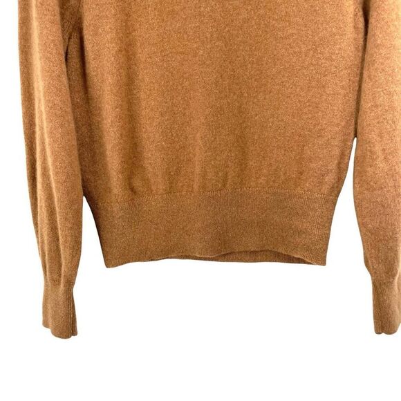 Everlane cashmere blend collared sweater top Size S caramel camel neutral‎ - Picture 5 of 10